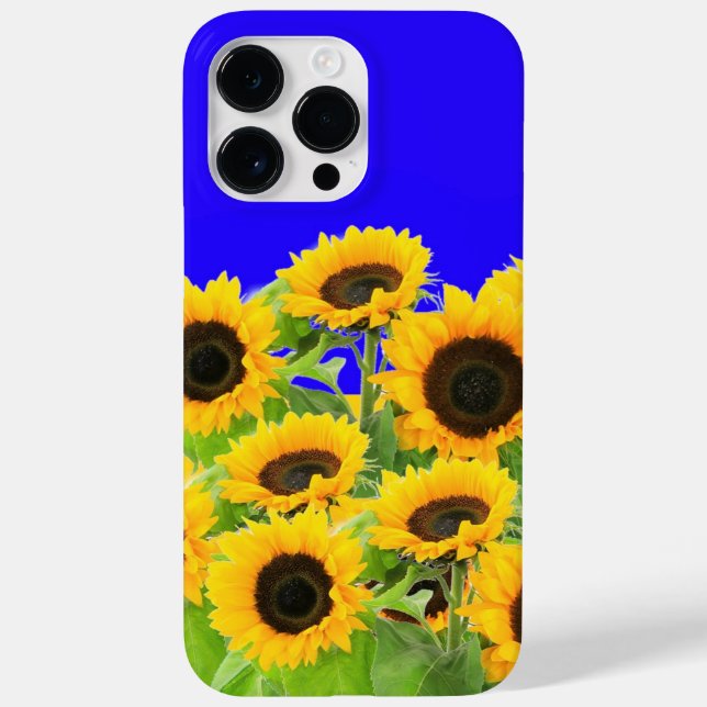 Sunflowers On Blue Sky coque iphone (Verso)