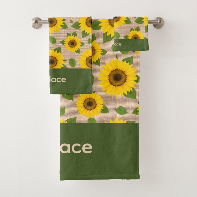 Sunflowers on Burlap (En situation)