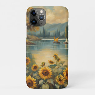 Sunflowers on the Lake iPhone 11 Pro Case