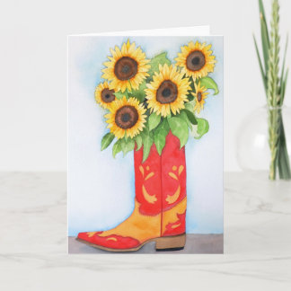 Sunflowers Out Of The West Card