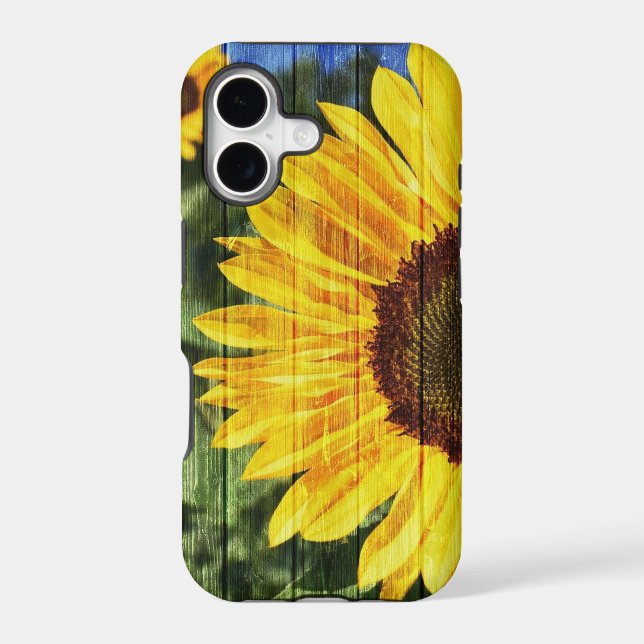Sunflowers Painted Fence (Back)