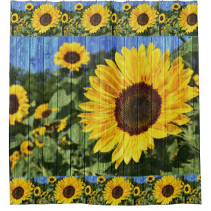 Sunflowers Painted Fence