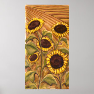 Sunflowers Painting Canadian Landscape Art Prints