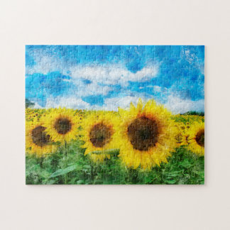 Sunflowers painting jigsaw puzzle