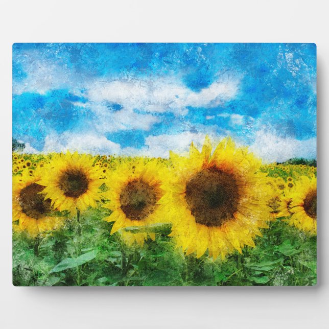 Sunflowers painting plaque (Front)