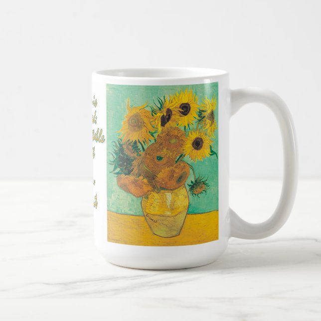 Sunflowers, par Vincent van Gogh 15oz Mug (Droite)