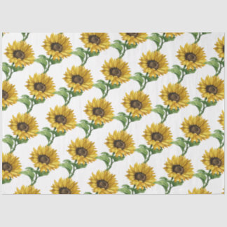 Sunflowers pattern decoupage tissue paper