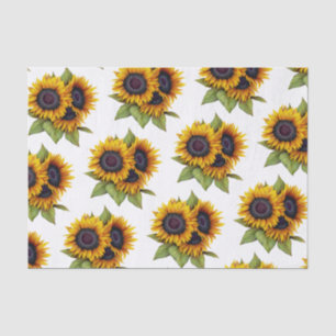 Sunflowers pattern tissue paper