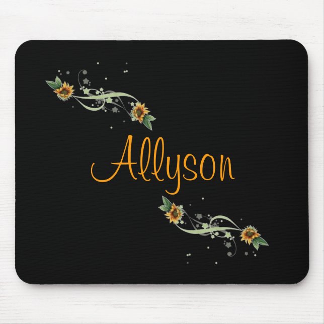 Sunflowers Personalized Mousepad (Front)