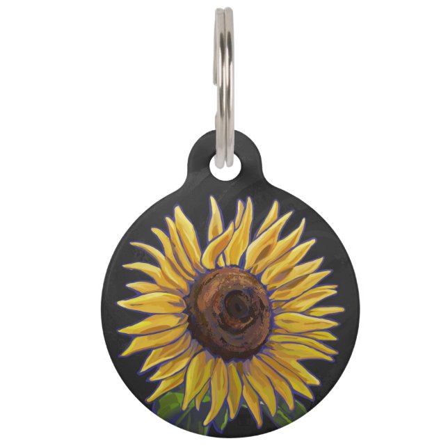 Sunflowers Pet Tag (Front)