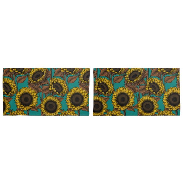 Sunflowers Pillowcase (Front-Set)