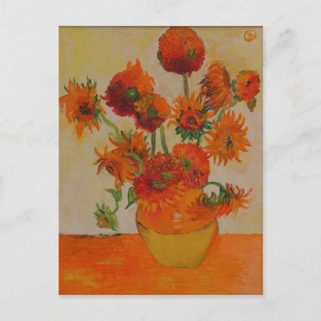 sunflowers post card (Front)