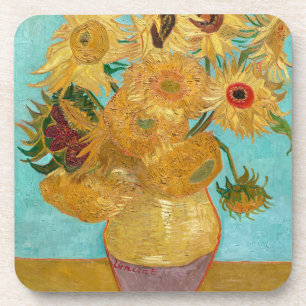 Sunflowers, Post Impressionist Still Life Painting Coaster