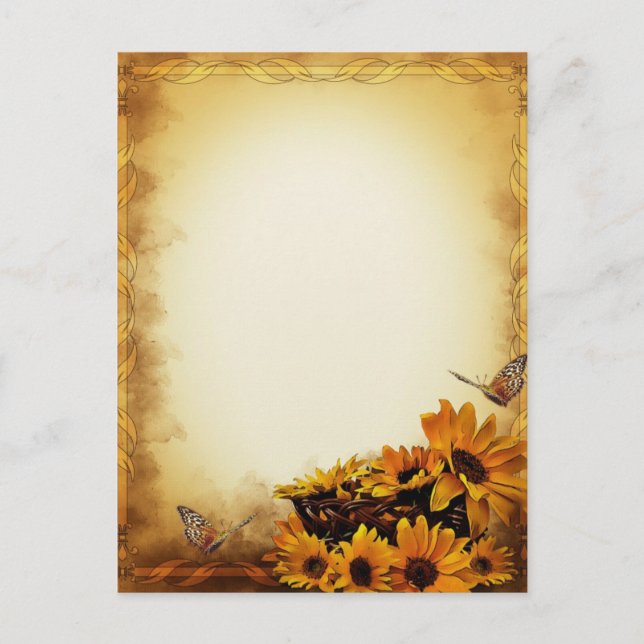 Sunflowers Postcard (Front)