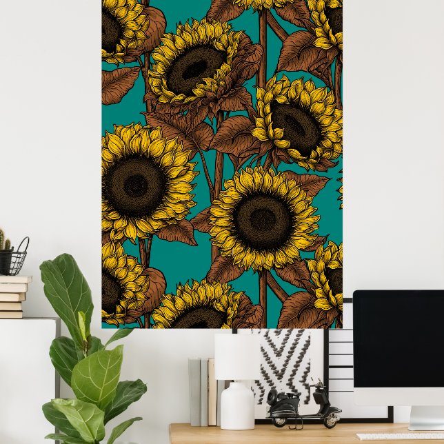 Sunflowers Poster (Home Office)