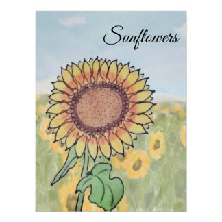 Sunflowers poster