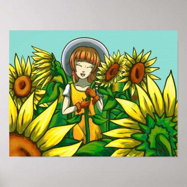Sunflowers Poster (Front)