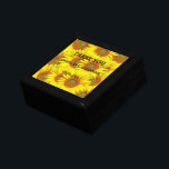 Sunflowers Rustic Country Floral Summer Yellow Gift Box<br><div class="desc">Sunflowers Rustic Country Floral Summer Yellow gift box. Vintage flowers. Perfect for Weddings,  Bridal showers,  birthdays.</div>