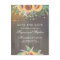 Sunflowers Rustic Save the Date