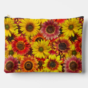 Sunflowers Seamless Pattern Accessory Pouch