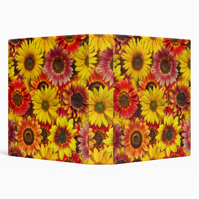 Sunflowers Seamless Pattern Binder (Background)