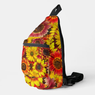 Sunflowers Seamless Pattern Sling Bag