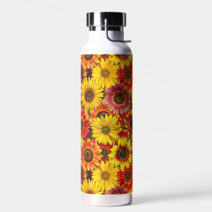 Sunflowers Seamless Pattern Water Bottle