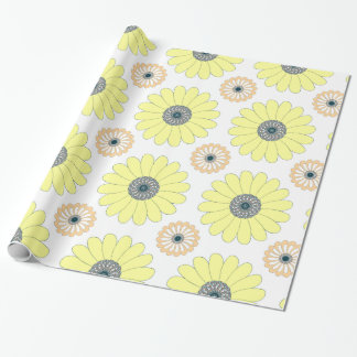 Sunflowers seamless pattern wrapping paper