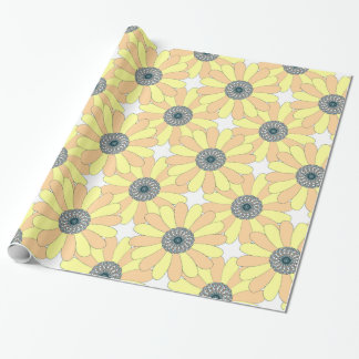 Sunflowers seamless pattern wrapping paper
