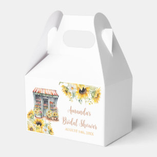 Sunflowers She's Off The Market Bridal Shower Favor Box