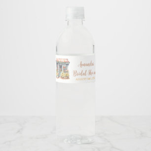 Sunflowers She's Off The Market Bridal Shower Water Bottle Label