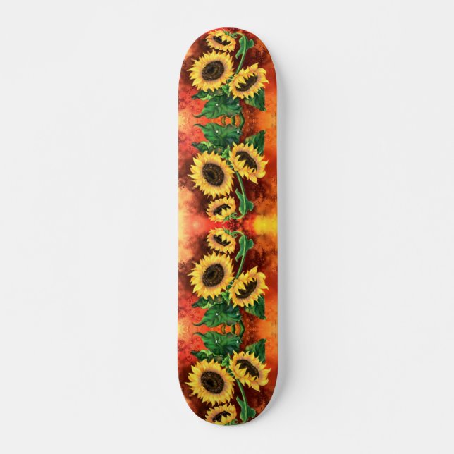 Sunflowers Skateboard (Front)