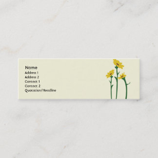 Sunflowers - Skinny Mini Business Card