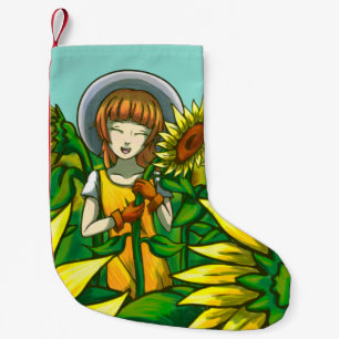 Sunflowers Small Christmas Stocking