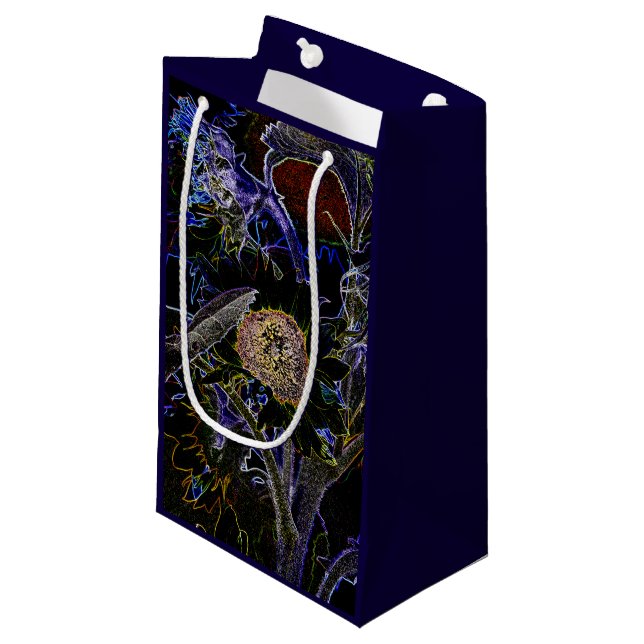 SUNFLOWERS SMALL GIFT BAG (Front Angled)
