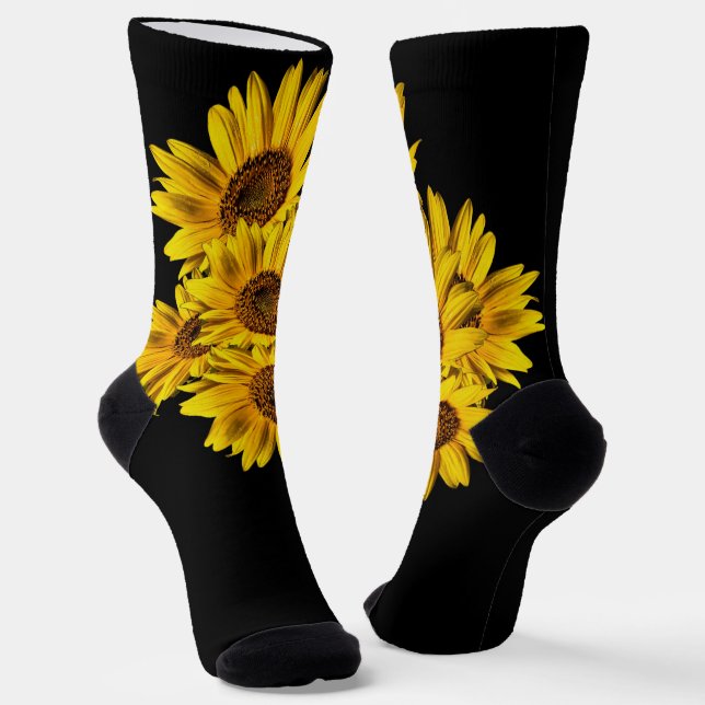 Sunflowers  socks (Angled)