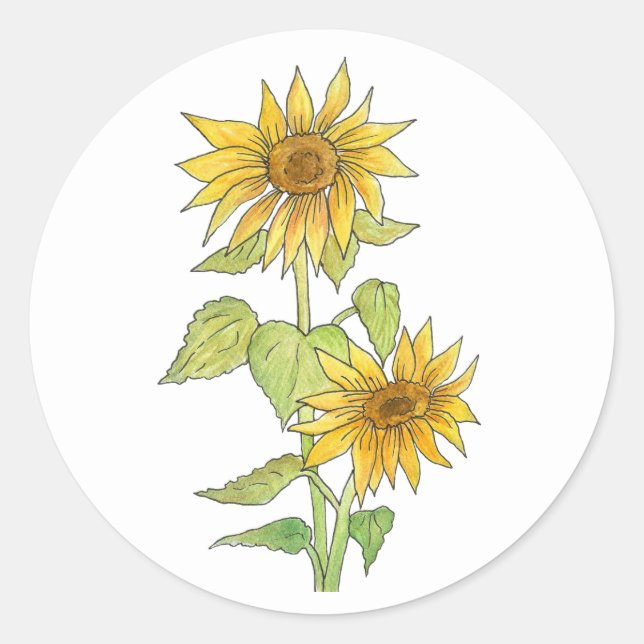 Sunflowers Sticker (Front)
