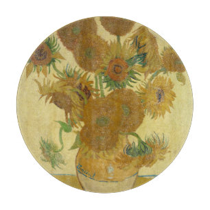 Sunflowers, Still Life Oil Painting, Van Gogh Cutting Board