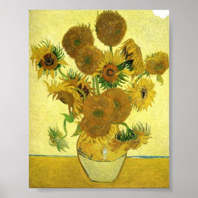 Sunflowers Still Life,Van Gogh Poster (Front)