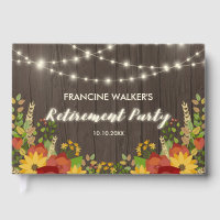 Sunflowers & String Lights Rustic Retirement Party
