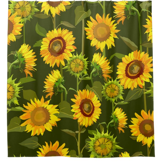 Sunflowers summer seamless pattern (Front)