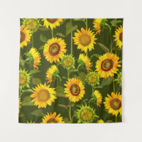 Sunflowers summer seamless pattern
