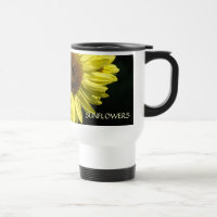 SUNFLOWERS, SUN FLOWER COFFEE MUG TRAVEL MUGS Cups