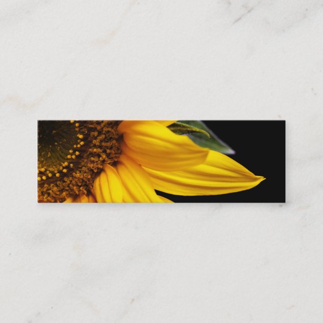 Sunflowers - Sunflower Customized Template Blank Mini Business Card (Front)