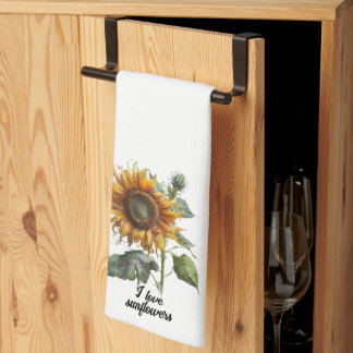 "Sunflowers" Sunflower Kitchen Towel