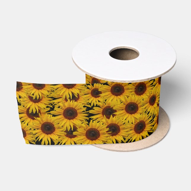 Sunflowers Sunflower Satin Ribbon (Spool)
