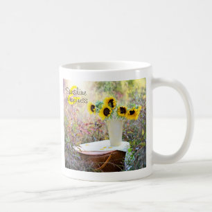 Sunflowers Sunshine & Happiness Coffee Mug