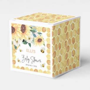 Sunflowers Sweet As Can Bee Baby Shower Favor Box