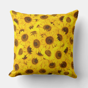 Sunflowers Throw Pillow