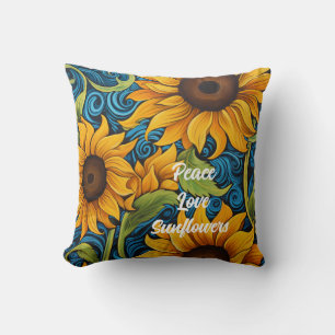 Sunflowers Throw Pillow